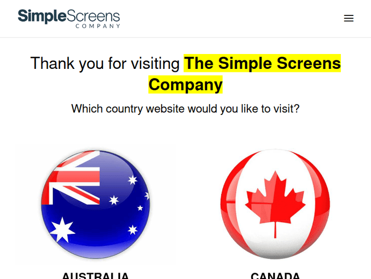 Simplescreens