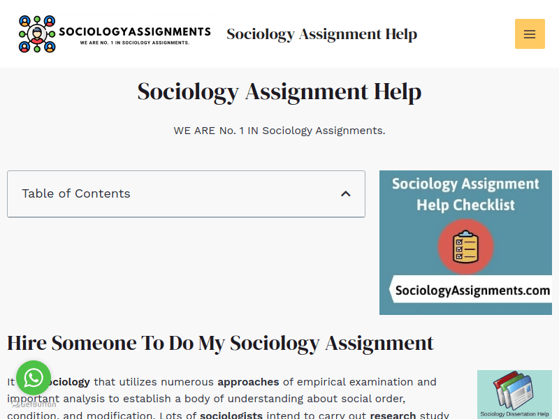 Sociologyassignments