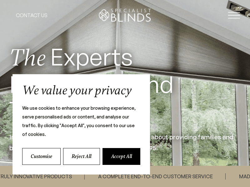 Specialist-blinds