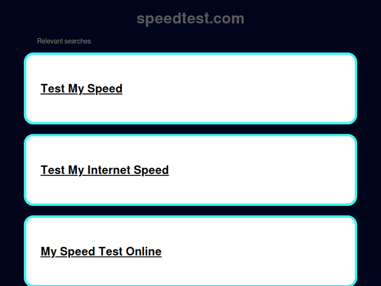 Speedtest