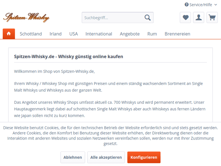 Spitzen-whisky