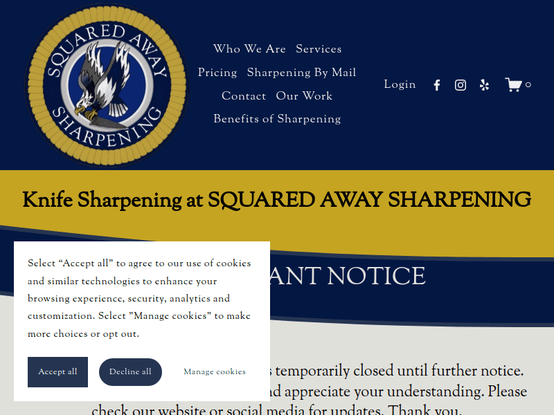 Squaredawaysharpening