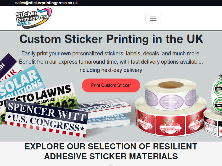 Stickerprintingpress