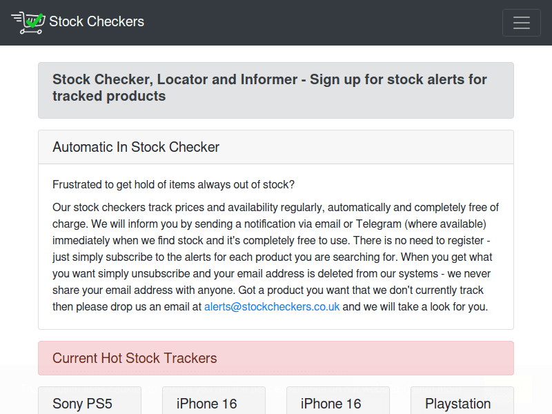 Stockcheckers