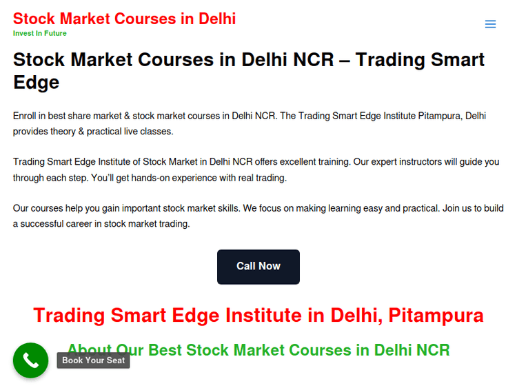Stockmarketcoursesindelhi