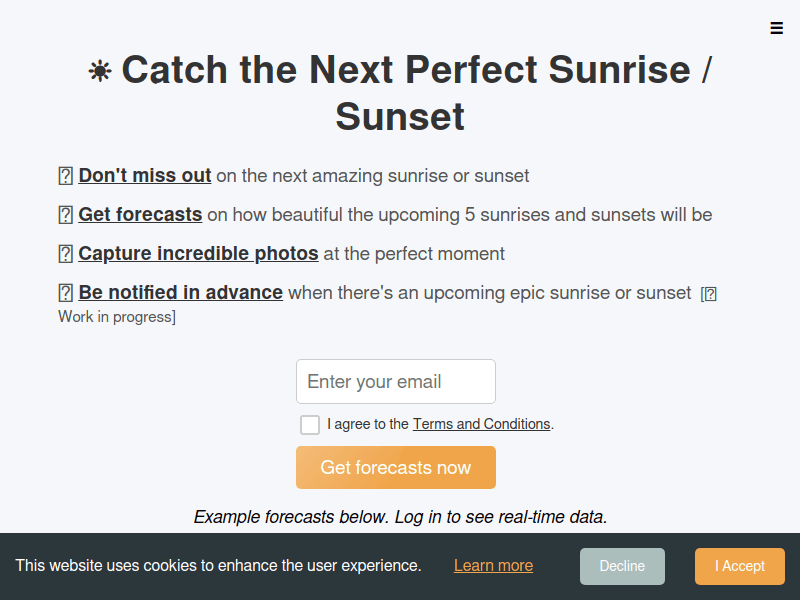 Sunriseforecast