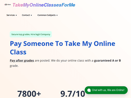 Takemyonlineclassesforme