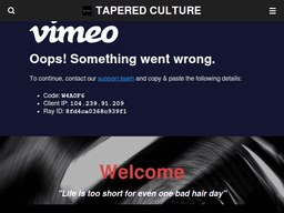 Tapered-culture