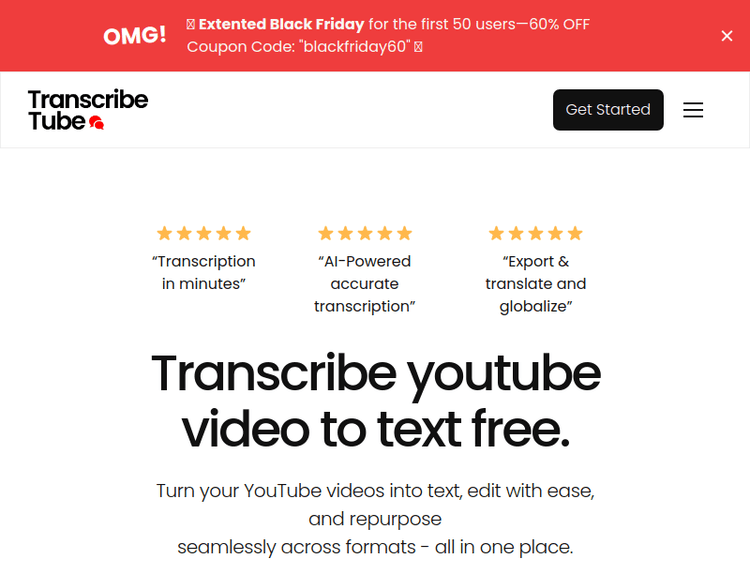 Transcribetube