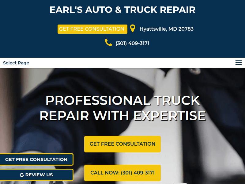 Truckrepairshophyattsville