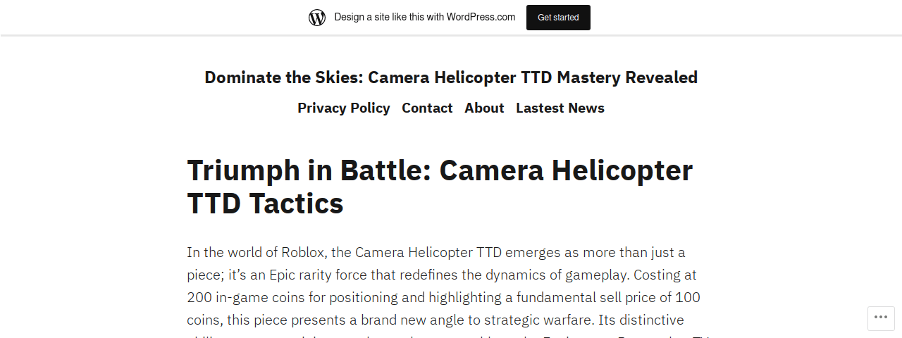 Ttdcamerahelicoptermarket