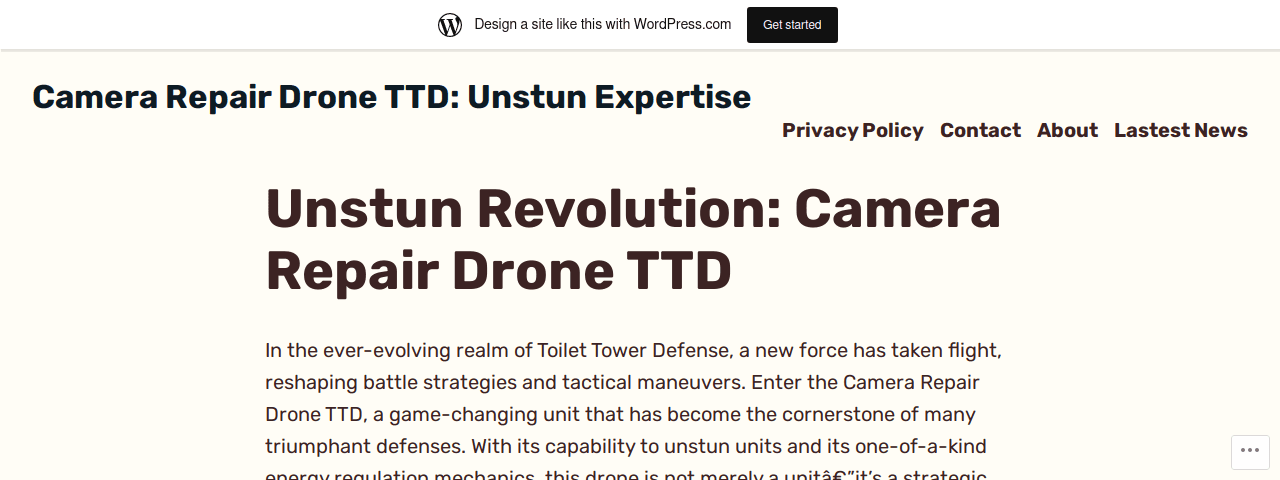 Ttdcamerarepairdroneunittrade