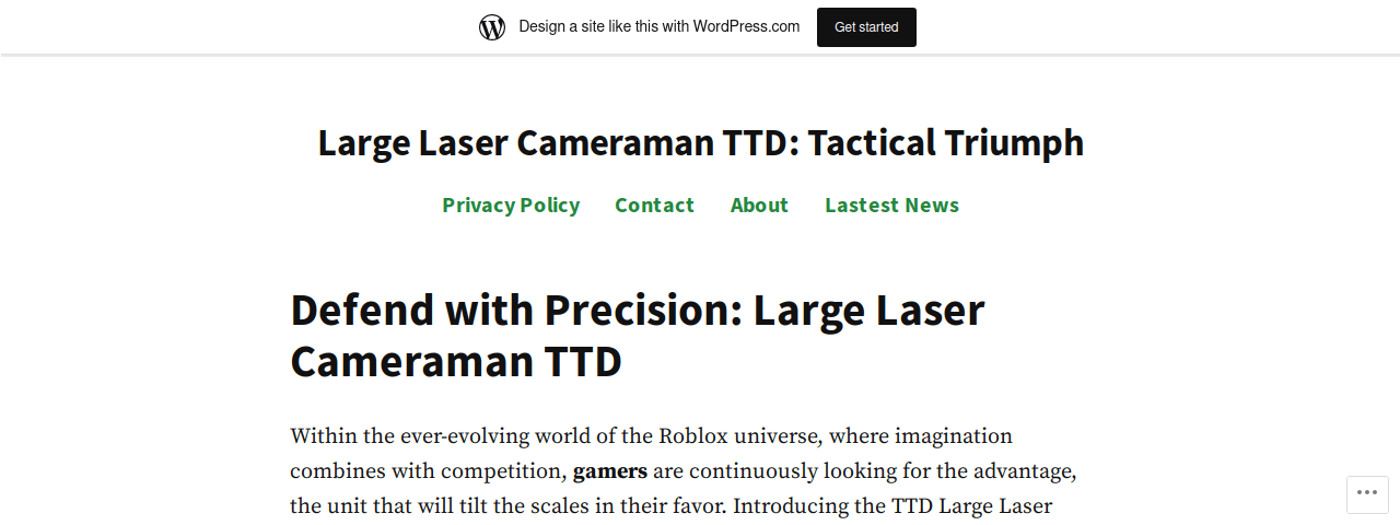 Ttdlargelasercameramanvalue