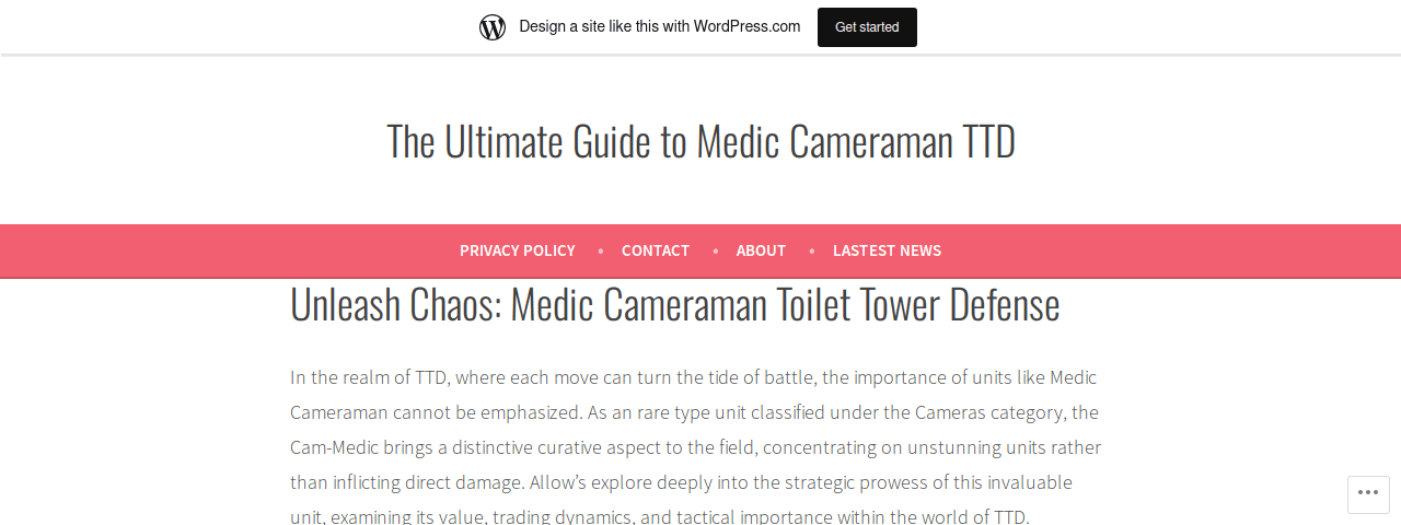 Ttdunitmediccameramantrade