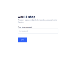 Week1-shop