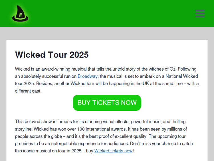 Wickedtour