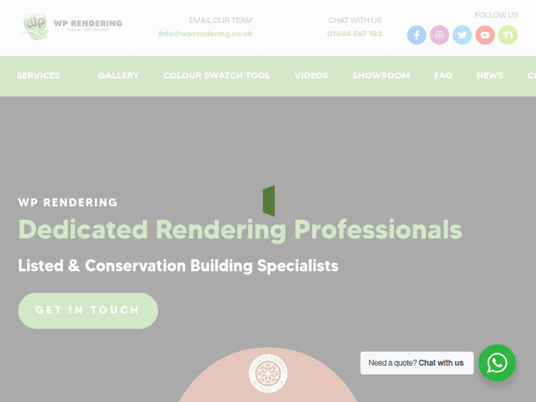 Wprendering-plastering