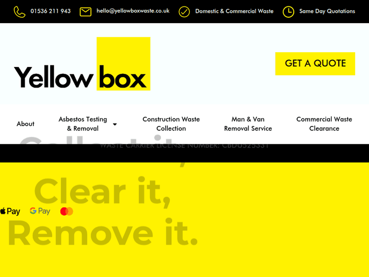 Yellowboxwaste