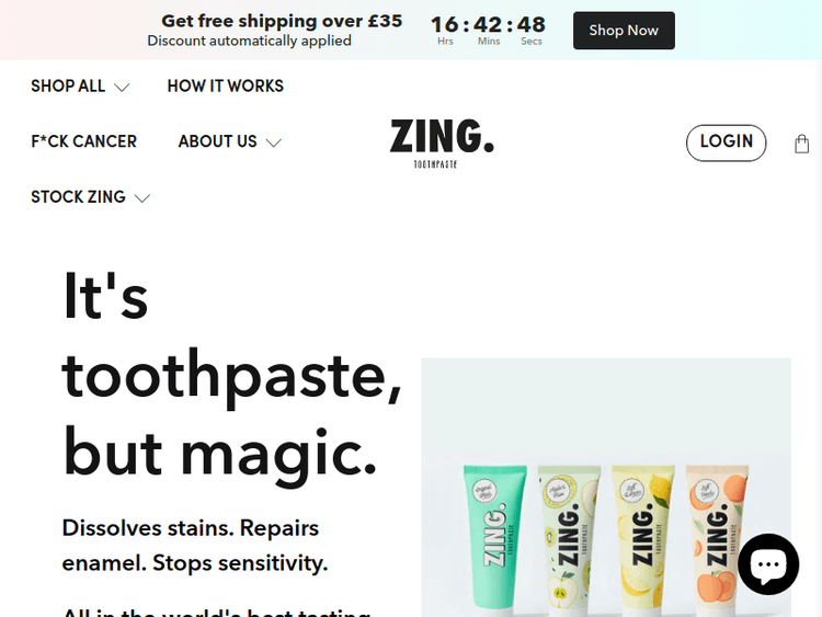 Zingtoothpaste