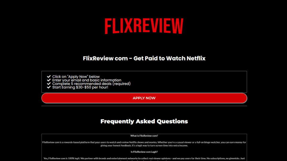 Flix Review: Is This Netflix Reviewer Job Legit or a Scam