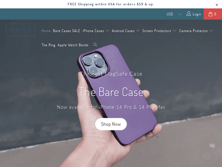 Bare-cases