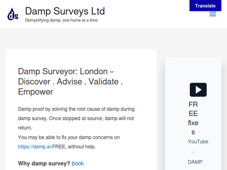 Dampsurveys