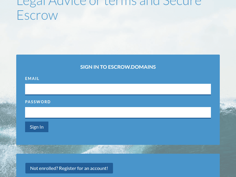 Escrowdomains