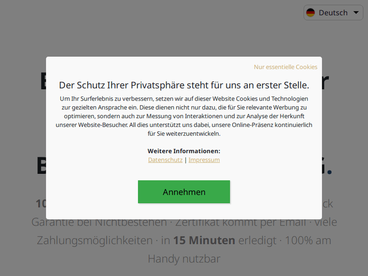 Infektionsschutzbelehrung