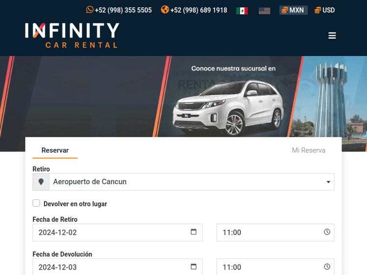 Infinitycarrental