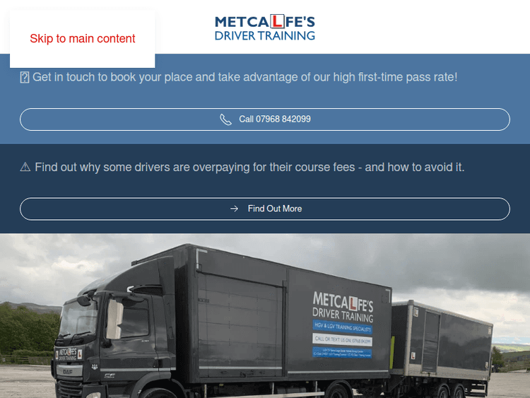 Metcalfedrivertraining