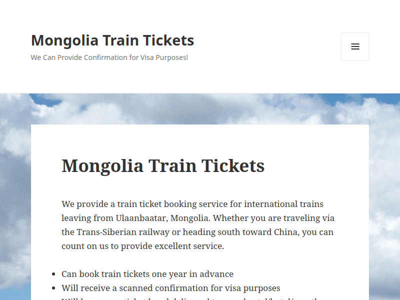 Mongoliatraintickets