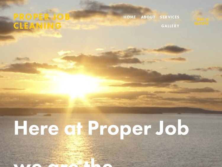 Properjobcleaning