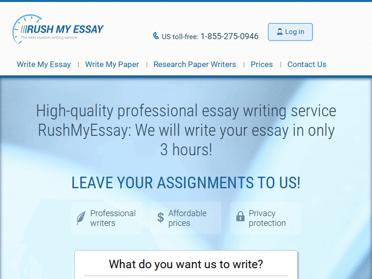 Rushmyessay