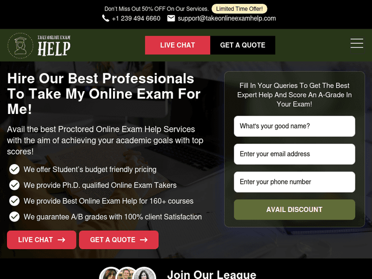 Takeonlineexamhelp