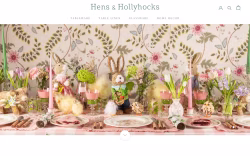 Hensandhollyhocks