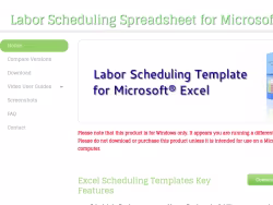 Schedulingspreadsheet