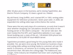 Tapeonline