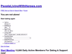 Peoplelivingwithherpes