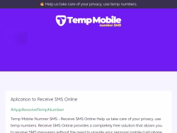 Tempmobilenumber-sms