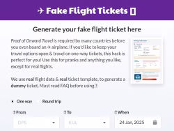 Fakeflighttickets
