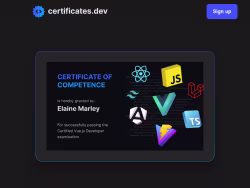 Certificates