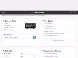 Timeanddate