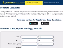 Concrete-calculator