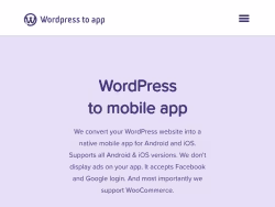 Wordpresstoapp