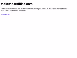 Makemecertified