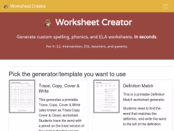 Worksheet-creator