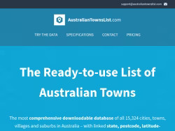 Australiantownslist
