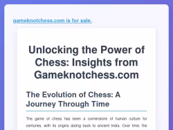 Gameknotchess