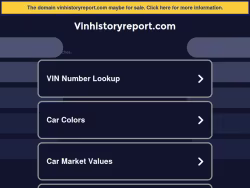 Vinhistoryreport