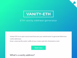 Vanity-eth